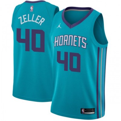 Nike Charlotte Hornets #40 Cody Zeller Teal Youth NBA Jordan Swingman Icon Edition Jersey